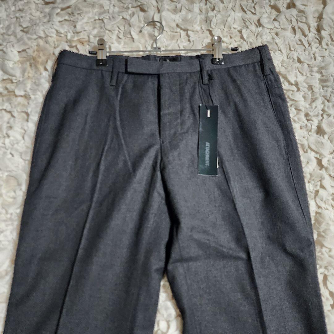 未使用 アタッチメント ウール テーパード スリム ウール スラックス