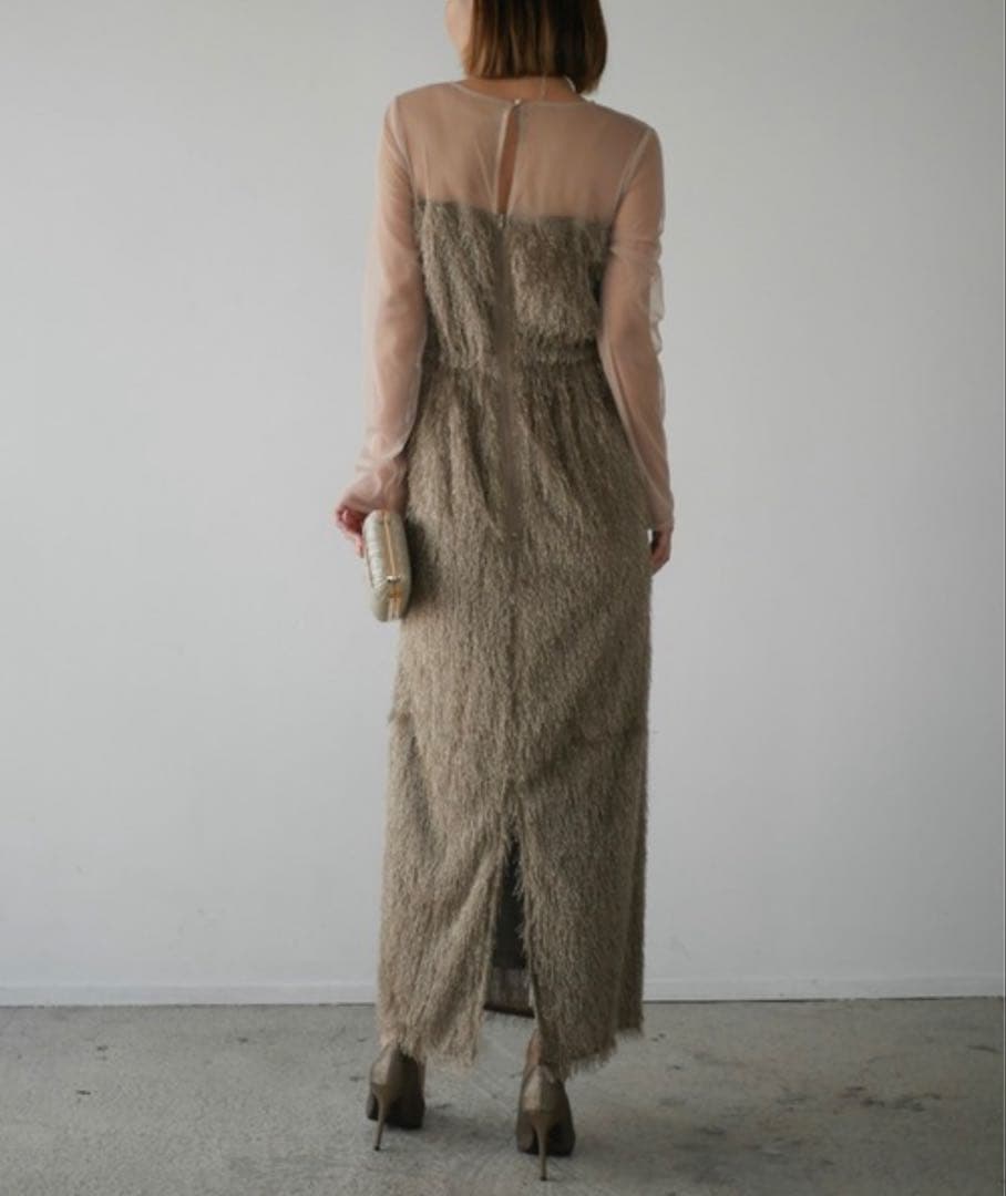 my shawty マイシャウティー　glitter shaggy dress