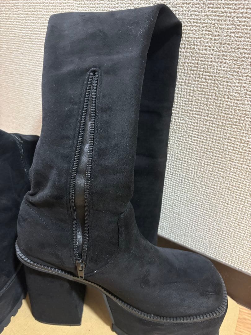 EMODA スクエアフィットロングブーツ Lサイズ