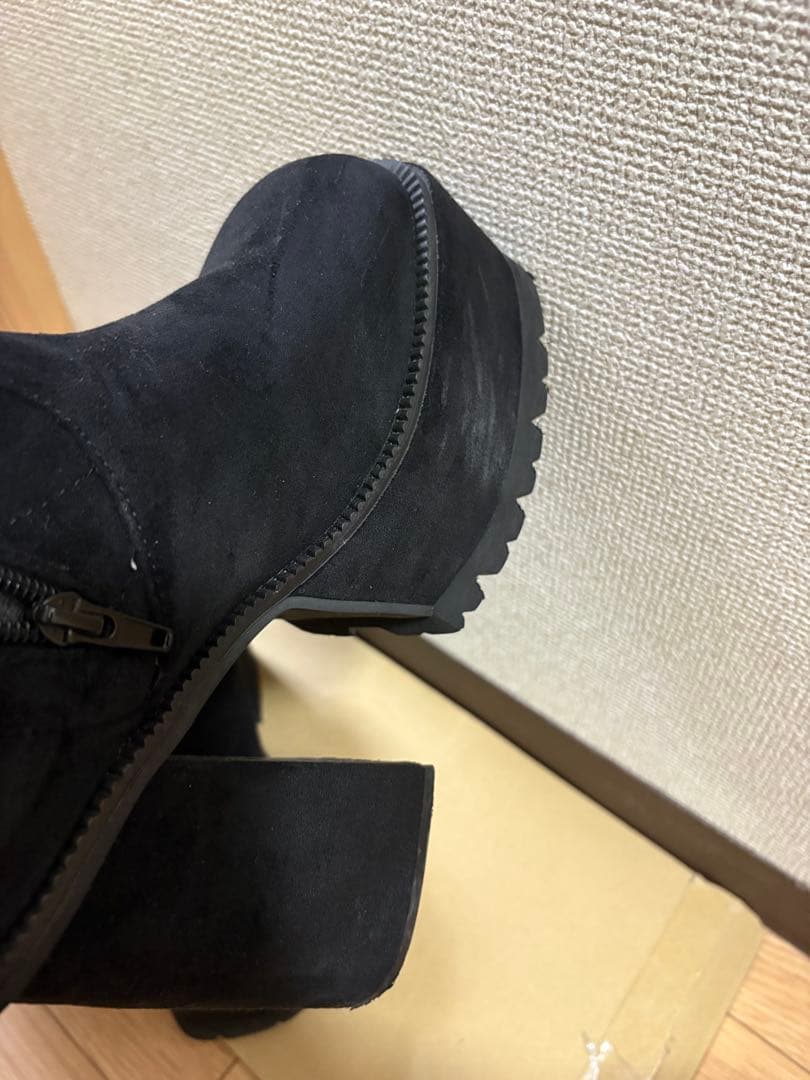 EMODA スクエアフィットロングブーツ Lサイズ