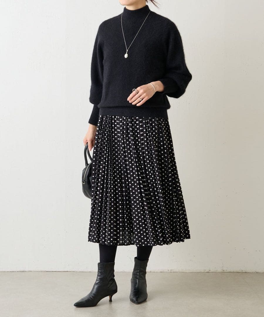 未使用級✨ビアズリー　ドットギャザーワンピース　サイズ1 M 完売品