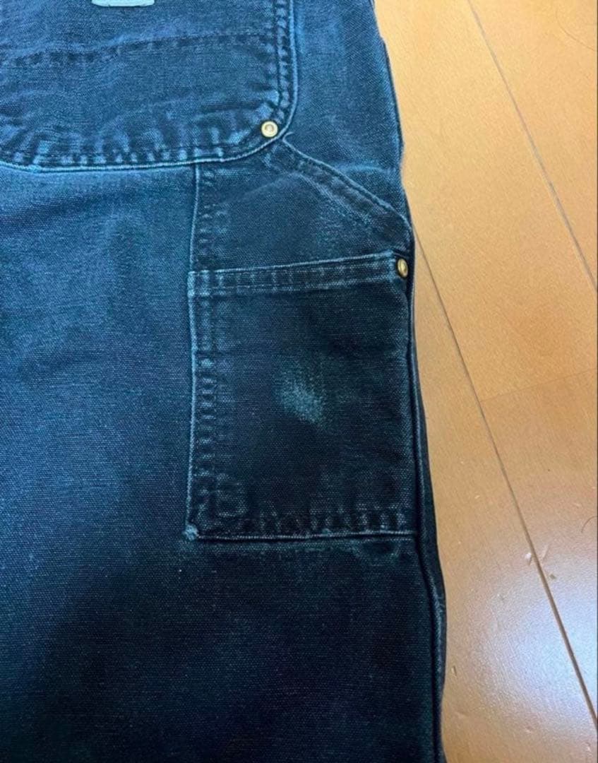 USA製　Carhartt ダブルニーパンツ　ブラック