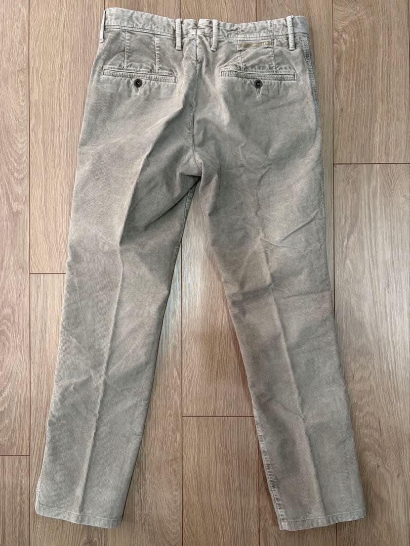 秋冬 INCOTEX SLACKS コーデュロイパンツ 30 グレージュ