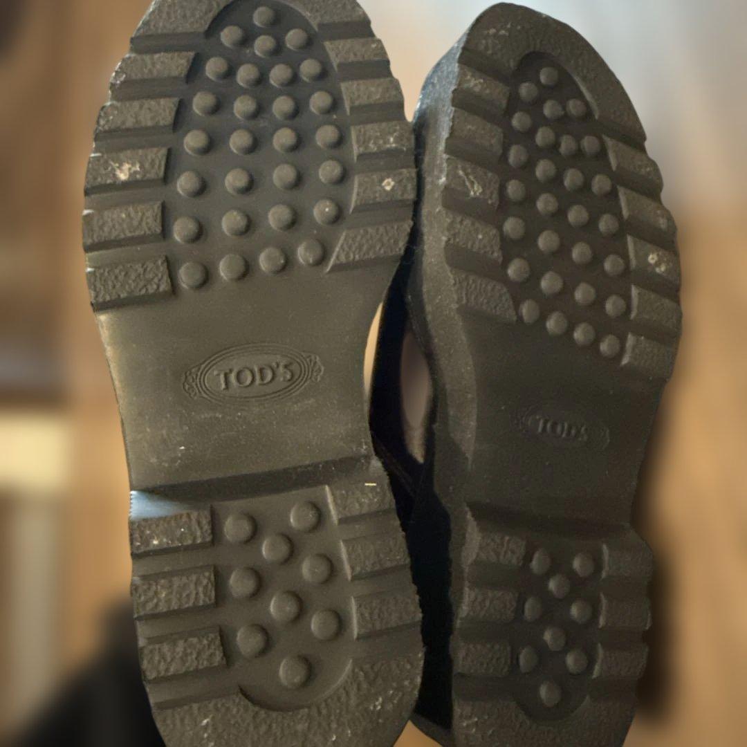 TOP'S バーガンディ サイドゴアブーツ