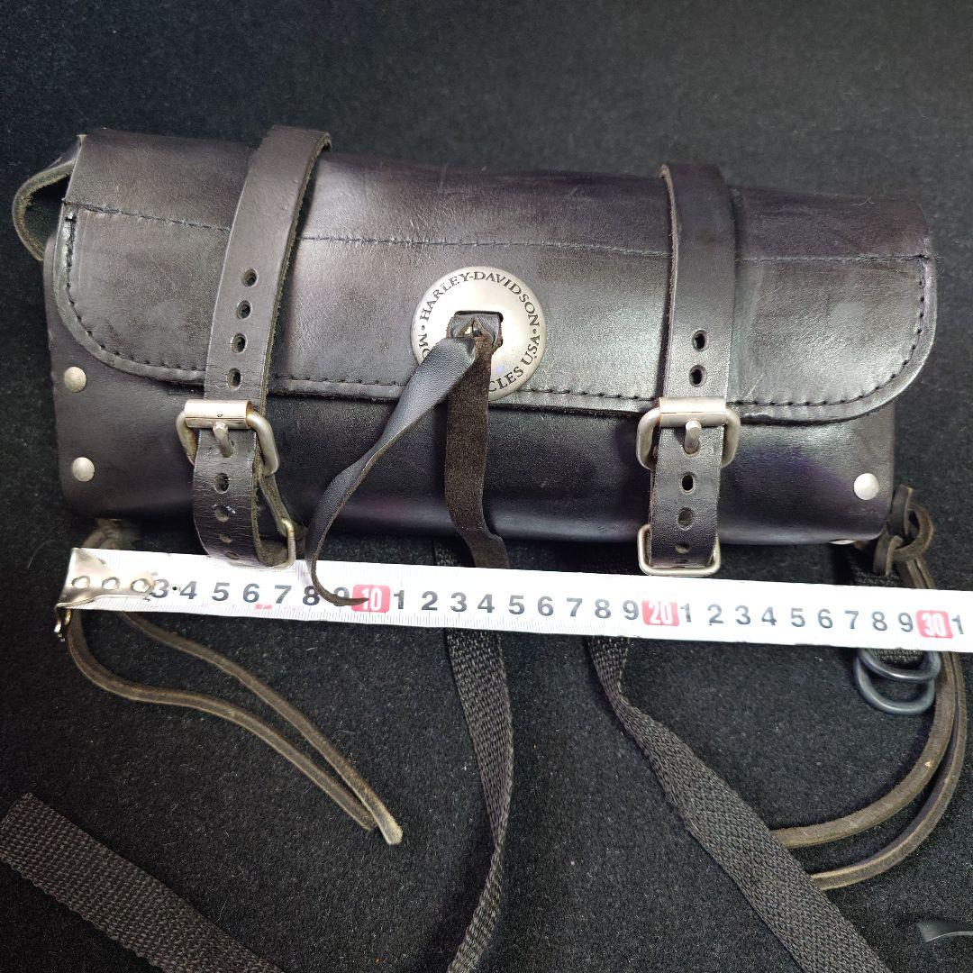 最終価格 Harley ハーレーダビッドソン 当時物本革純正ツールバッグ