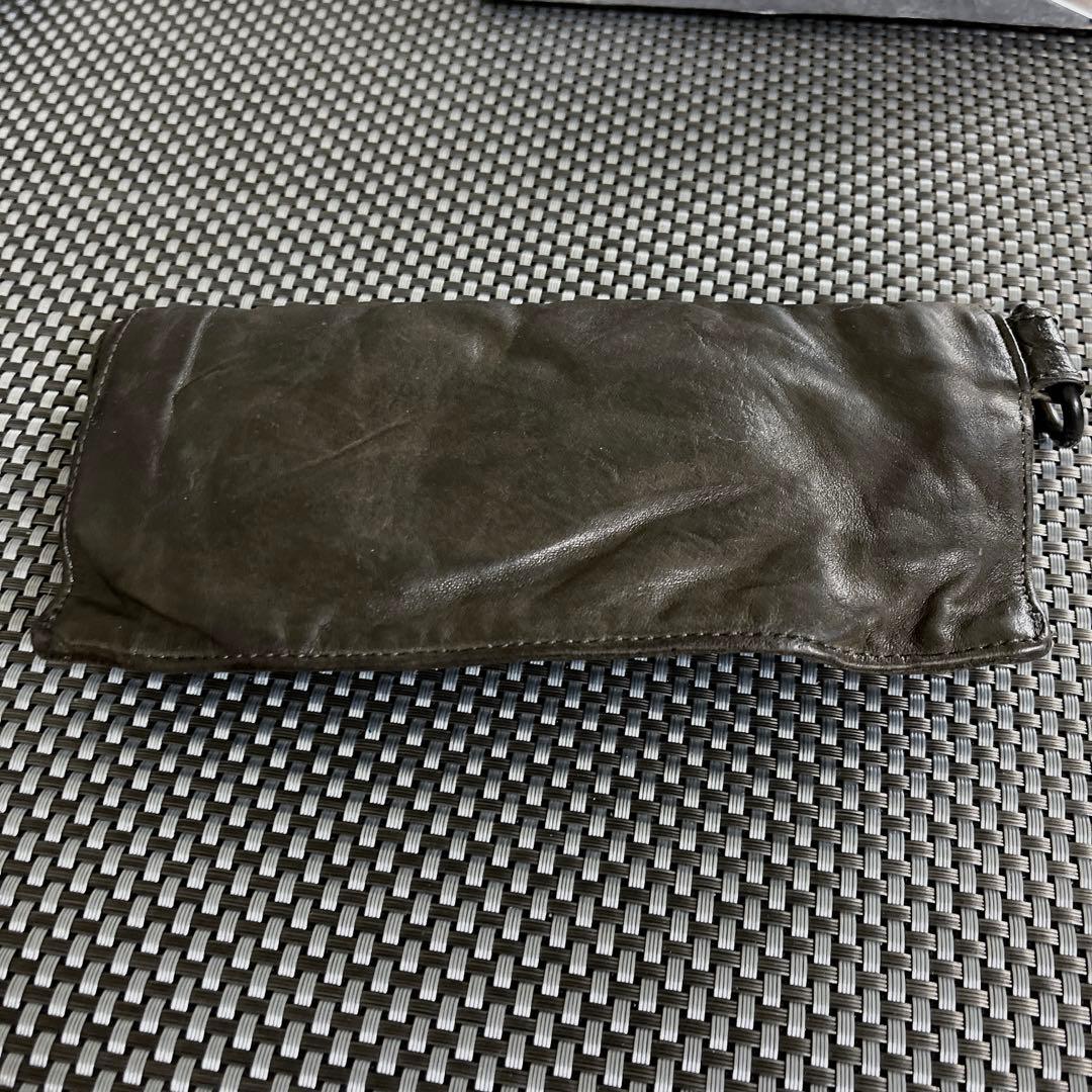 JULIUS ガスマスク　モスグリーン長財布