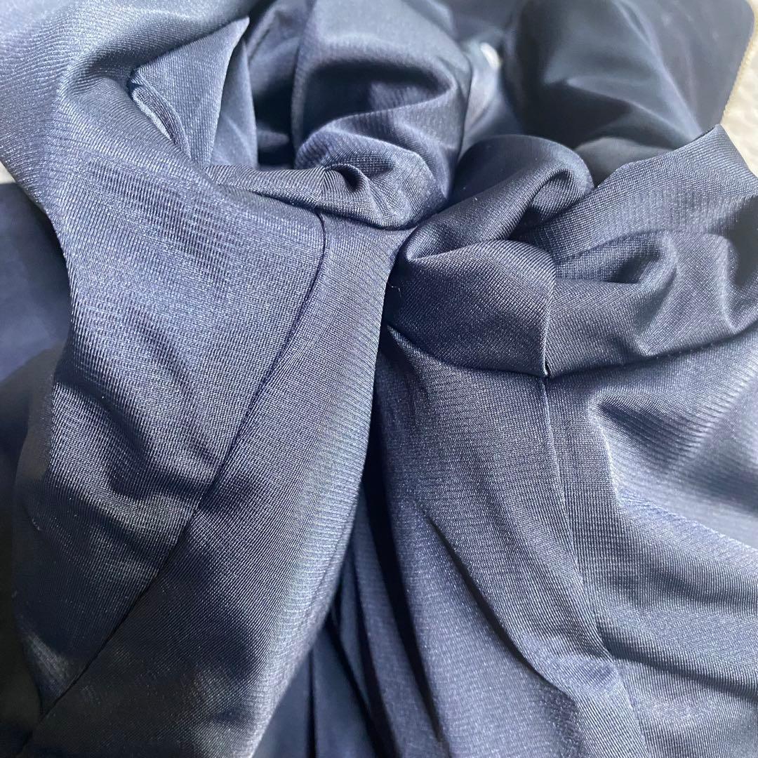 フォクシー 首元ロゴ ブルゾン クロップドトラックジャケット ネイビー38