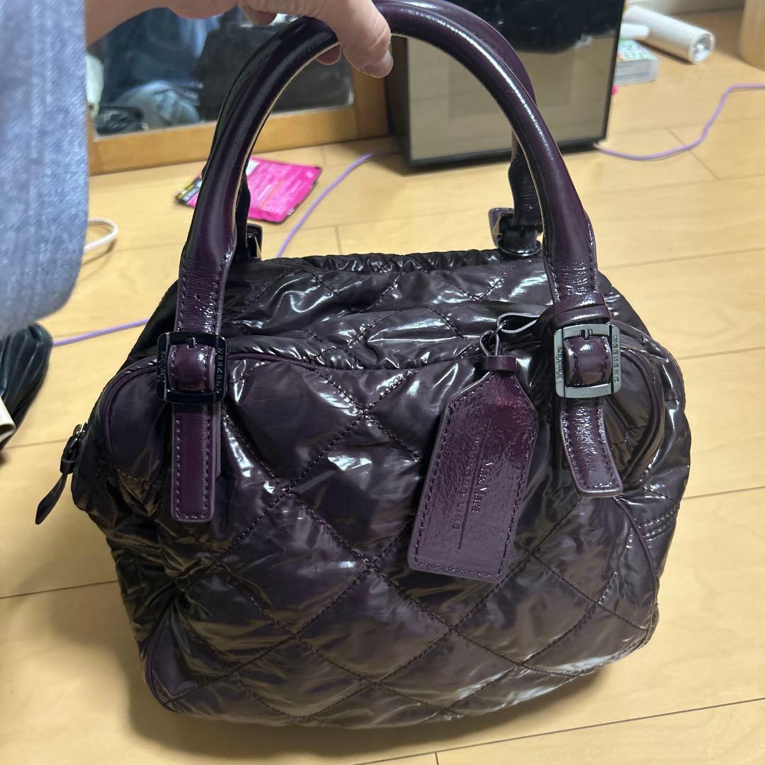 マックスマーラパープル キルティング バッグ　美品