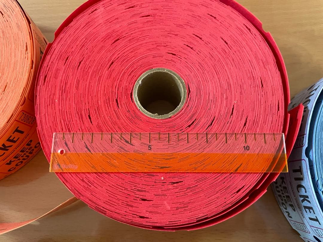 海外コラージュ紙物　ロールチケット