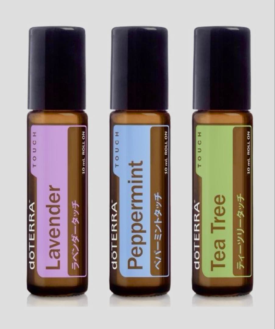 doTERRA タッチトリオ 3本セット　ラベンダー　ペパーミント　ティーツリー