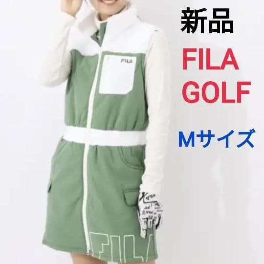 【新品】秋冬 FILA GOLF ノースリーブ ワンピース M
