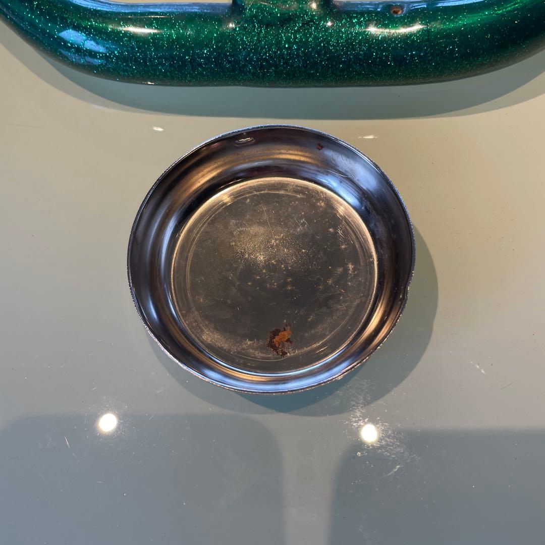 ⭐︎美品未使用⭐︎グリーンラメ八角形（オクタゴン）ステアリングホイール　ムーンアイズ