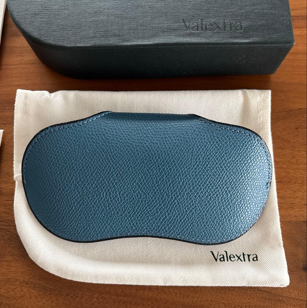 Valextra ヴァレクストラ　メガネケース コバルトブルー