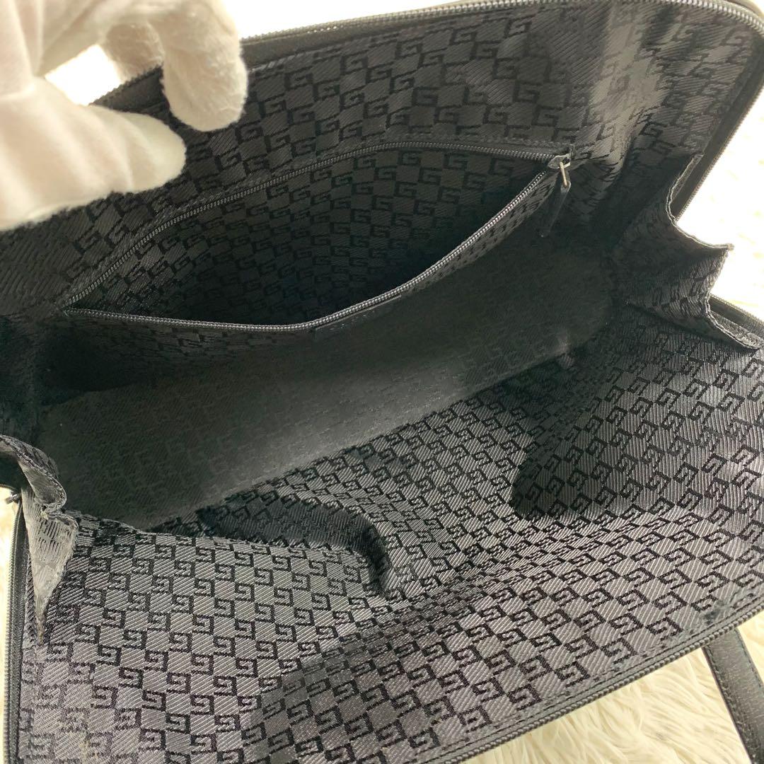 【✨極美品✨】グッチ ビジネスバッグ レザー ブラック