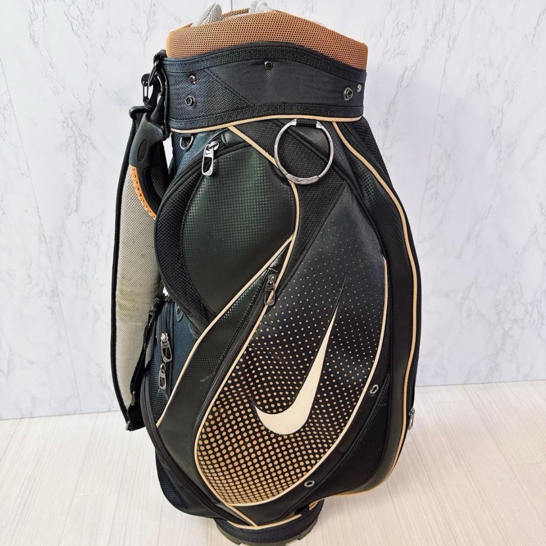 NIKE GOLF キャディバッグ 9インチ ゴルフバッグ 黒 軽量 ブラック