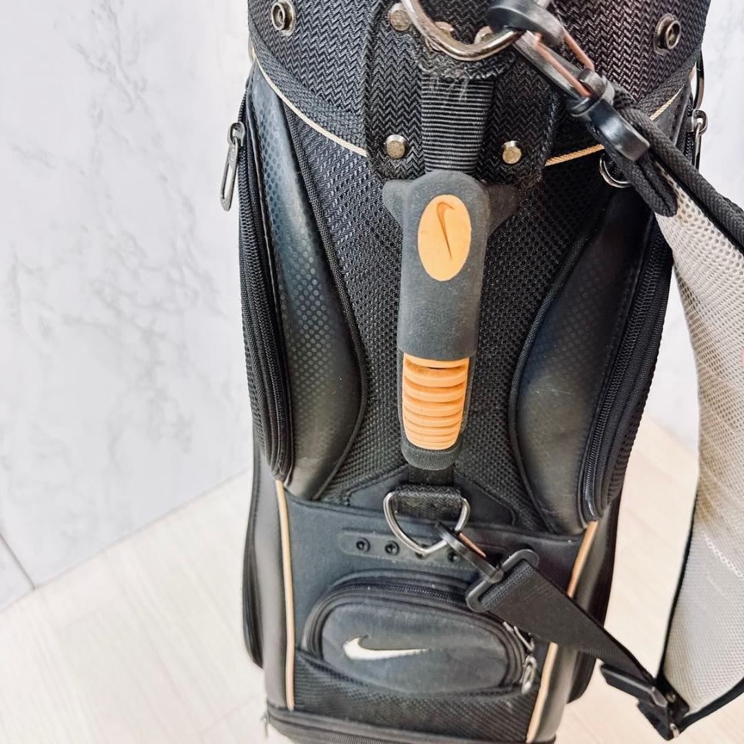 NIKE GOLF キャディバッグ 9インチ ゴルフバッグ 黒 軽量 ブラック