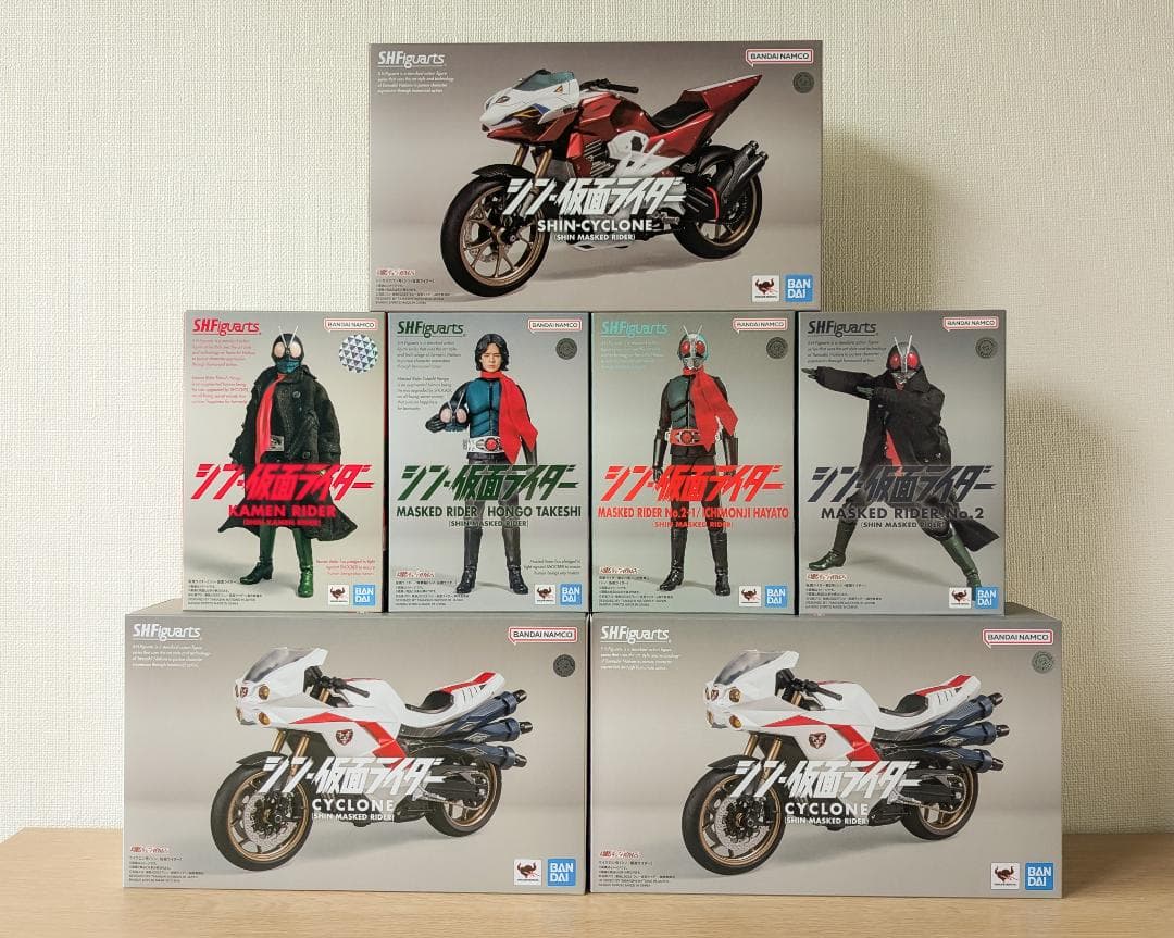 S.H.Figuarts シン・仮面ライダー　7点セット