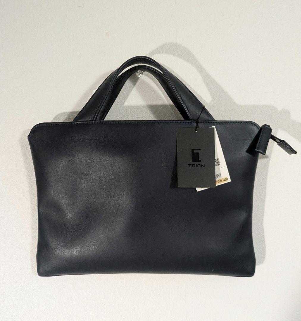 トライオン TRION マチなしブリーフB5 黒 本革 新品未使用