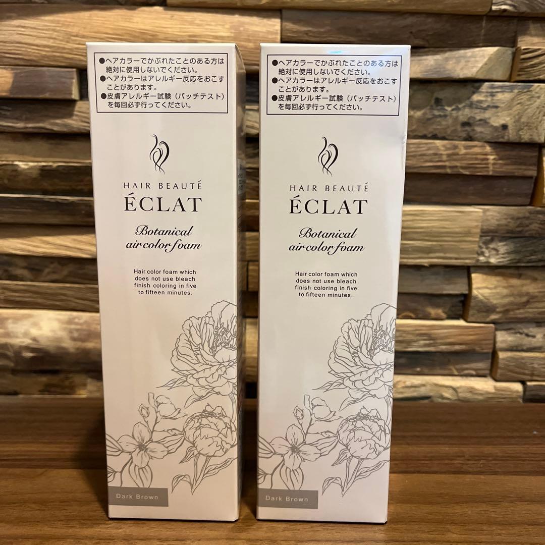 ヘアボーテ　エクラ　ボタニカル ヘアカラーフォーム ダークブラウン 150g
