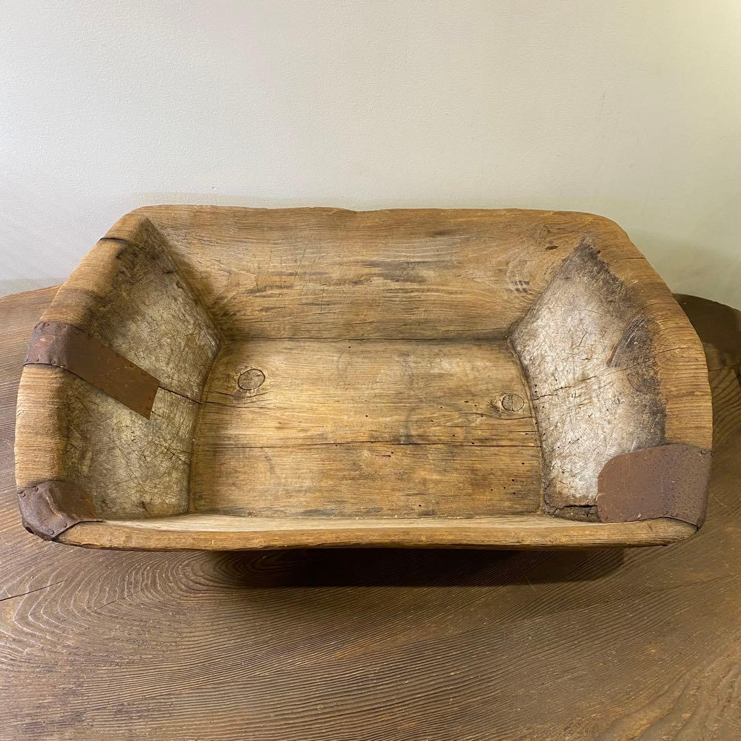 アンティークウッドボウル 大きな木の器