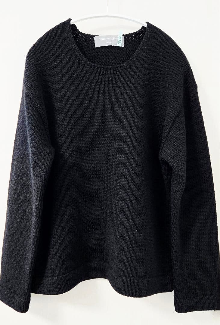 【AD1997】コムデギャルソンオム ケーブル編ヘビーニット 濃紺