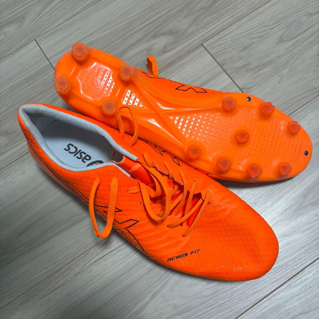 28.0cm ASICS ACROS FIT サッカーシューズ オレンジ
