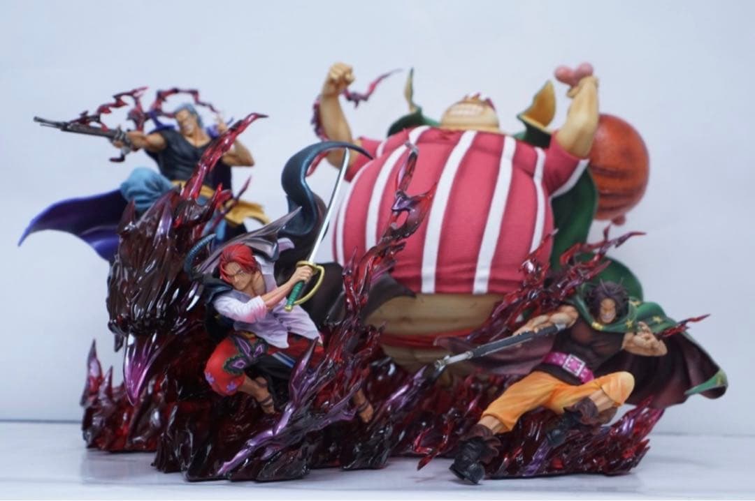ワンピース POP 赤髪海賊団 シャンクス 4体 フィギュア ガレージキット