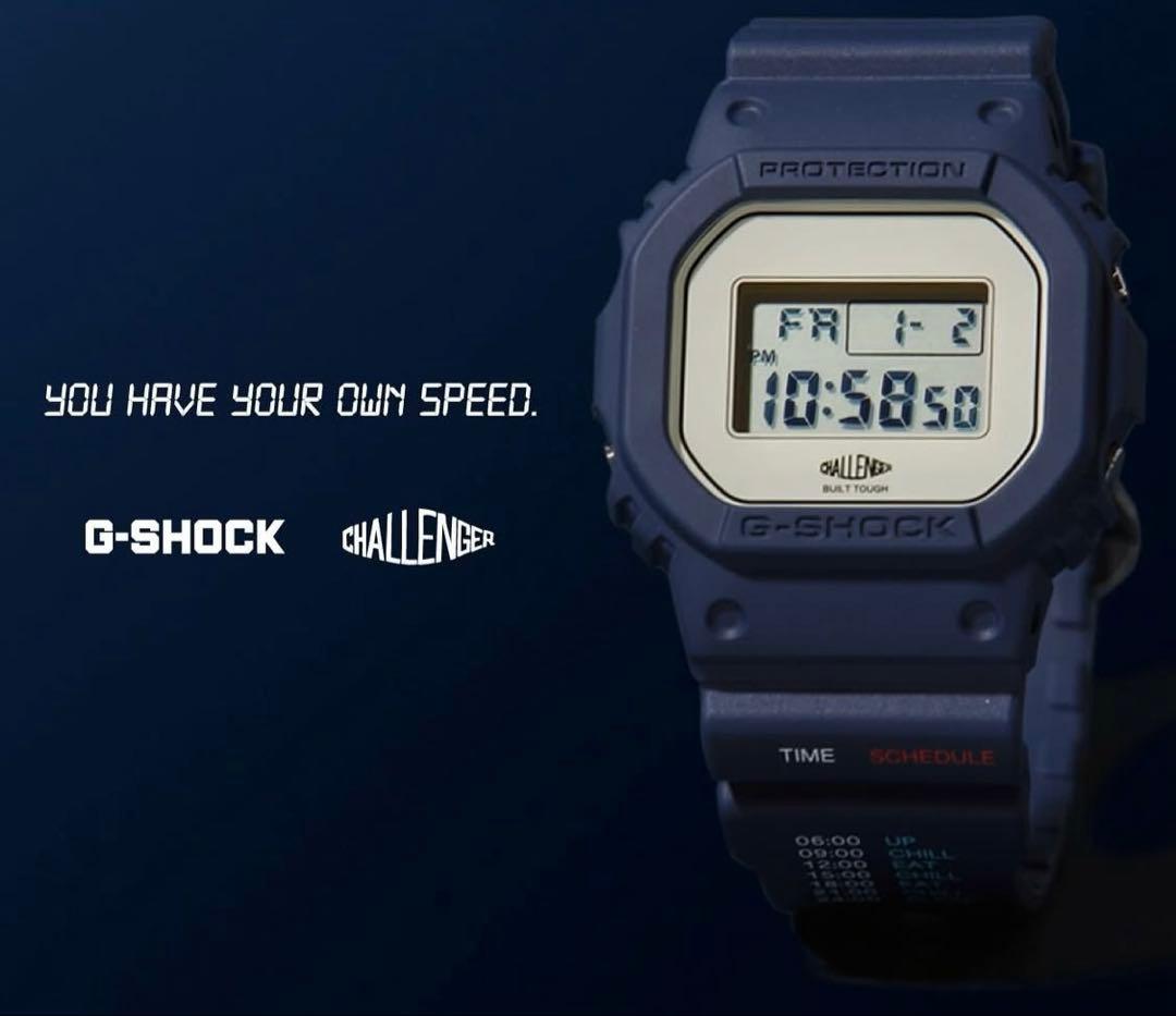 G-SHOCK challengerコラボDW-5600CH25-JR ネイビー