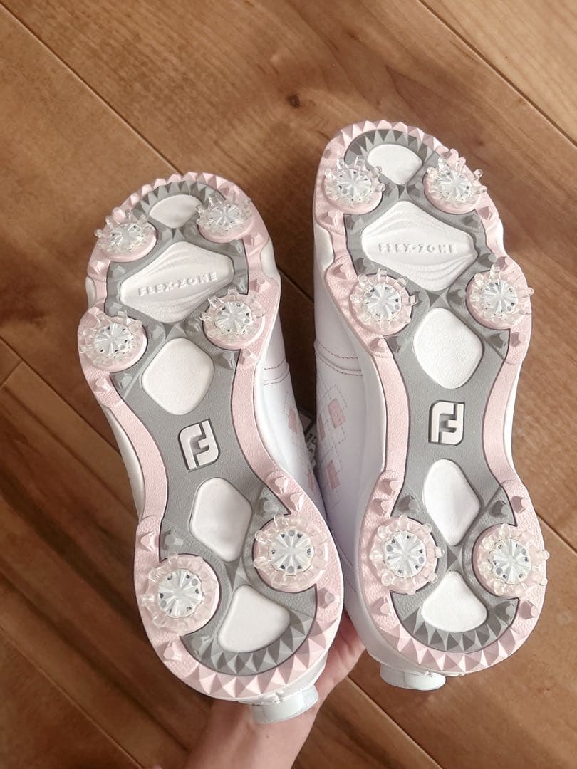 FootJoy レディース ゴルフシューズ 23.5 ホワイト ピンク 超美品