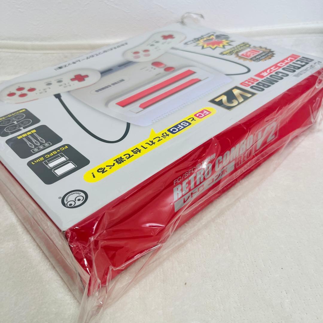 新品　未開封　（FC/SFC用互換機）レトロコンボ RED V2 貴重品