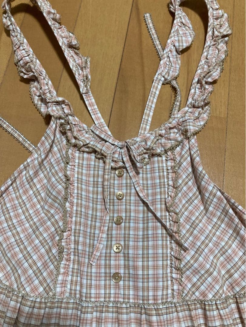 ピンクハウス　エプロン　ワンピース