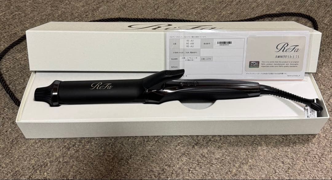 リファ　コテ　38mm 正規品　ブラック