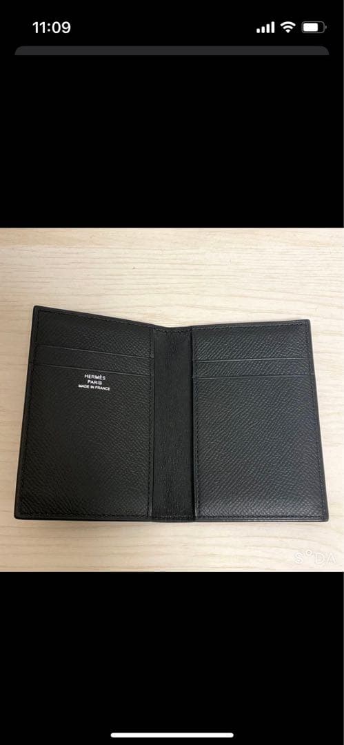 エルメス HERMES カードケース 名刺入れ　黒