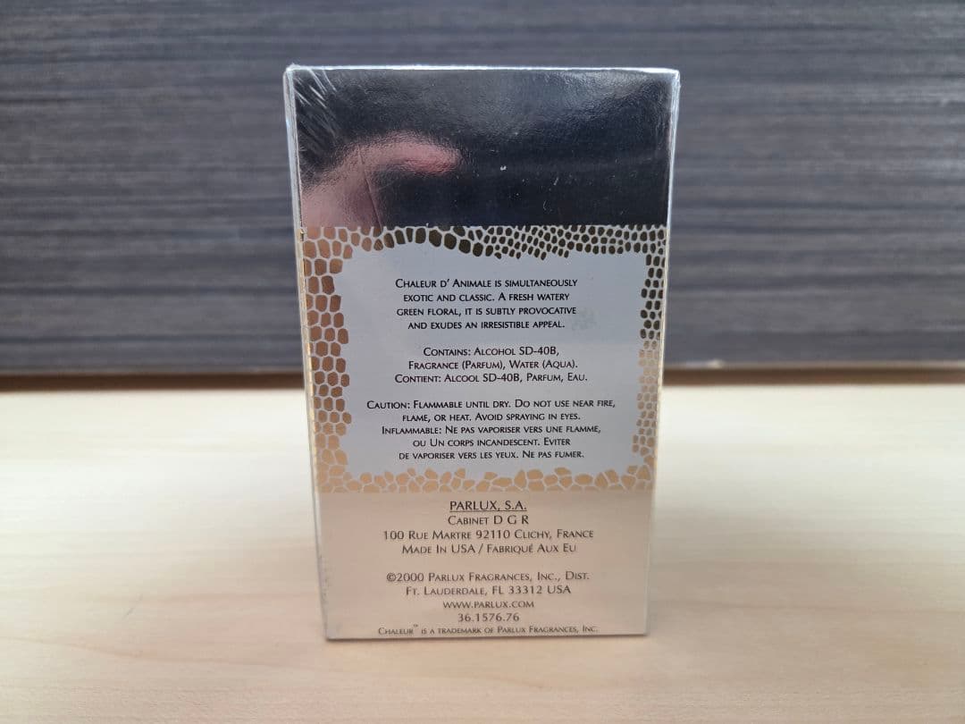 パーラックス シャルールド　アニメイル　オードパルファム　30ml　アニマル