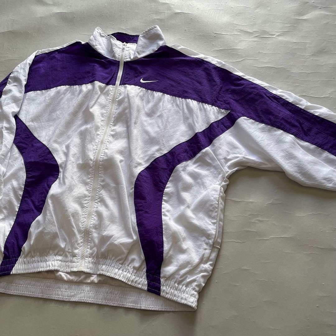 90's NIKE バイカラー ナイロンジャケット