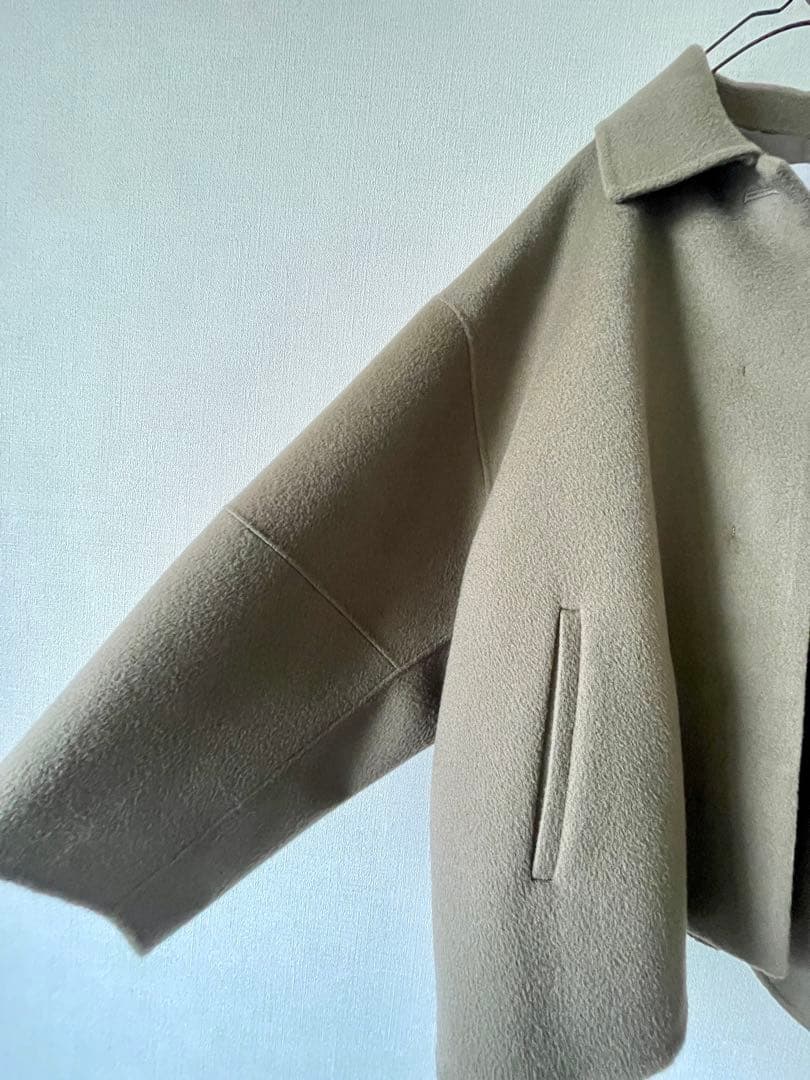 最終価格‼️6万Yonfa カシミアウールドルマンリバーコートジャケット美品