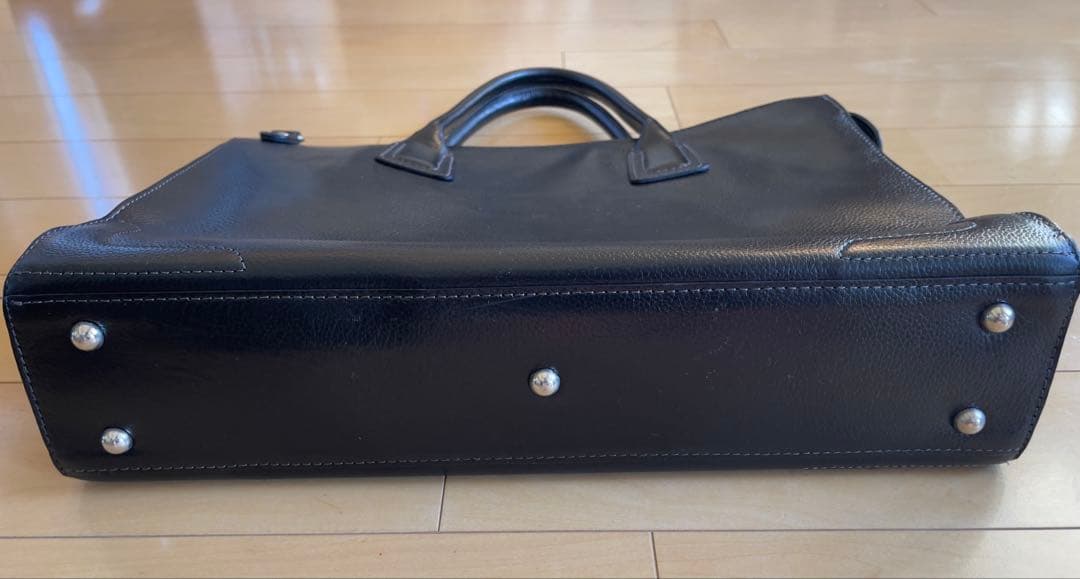 【極美品】SOMES（ソメス）ビジネスバッグ 黒　本革　シンプルトート
