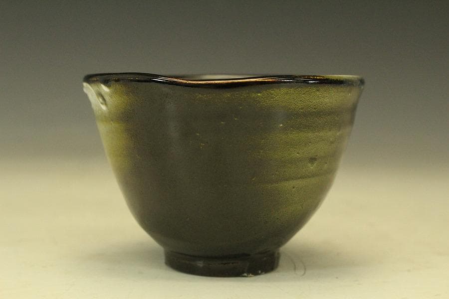 信楽焼 湯呑 冬華 高橋政男 在銘 箱入 無形文化財 未使用(メ1074)