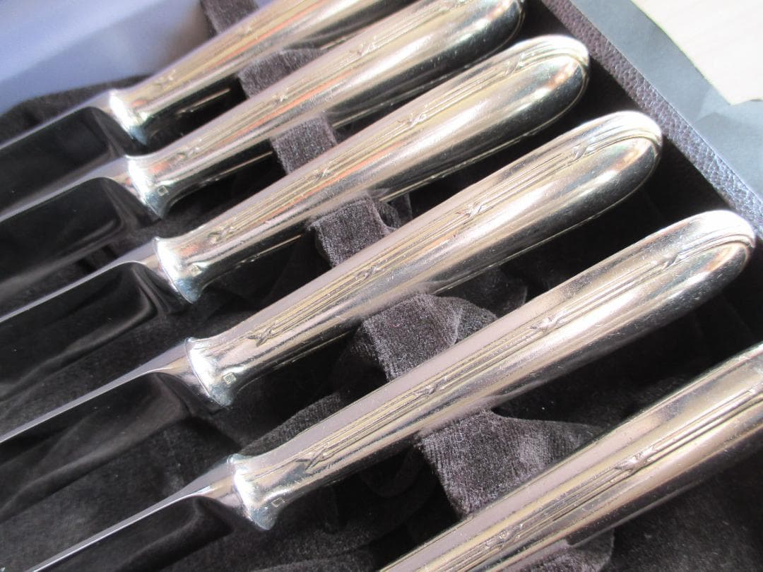 ☆仏蘭西銀器クリストフルシルバー　ディナーナイフ6本　クリストフルホテル仕様