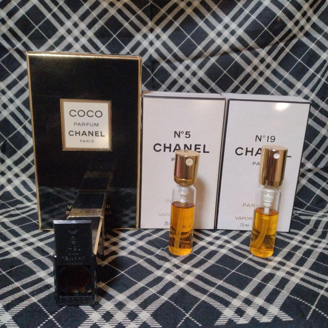 CHANEL COCO & N°5& N°19 PARFUM 7.5ml　セット