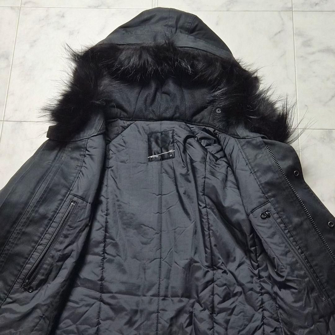 ラッドミュージシャン 2WAY モッズコート コヨーテファー ライナー 44 黒