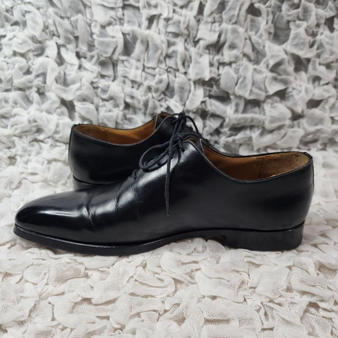 ☆ヤックル☆マグナーニ プレーントゥ イントレチャート レザー シューズ