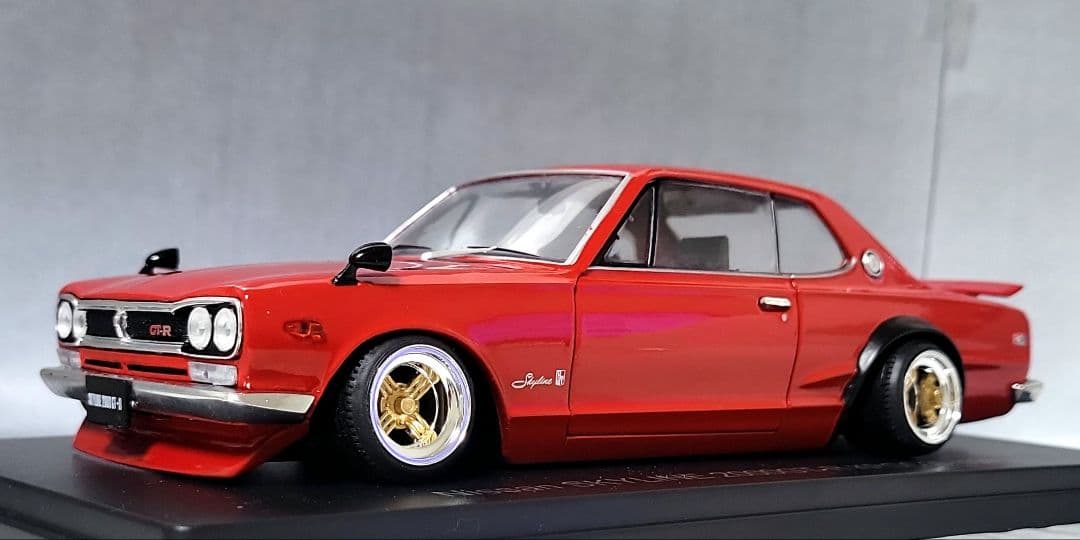 1/24　スカイライン改　ハコスカGT-R　シャドー　ホイール　深リム