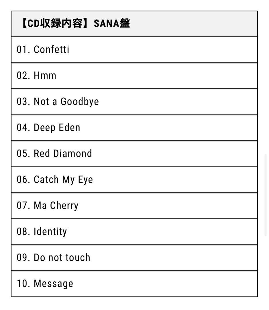 MISAMO PLAY SANA盤 10枚セット シリアルなし