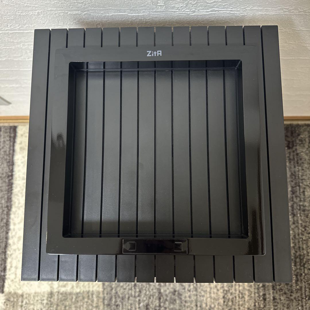 自動ゴミ箱　ZitA SQUARE（ジータスクエア）ブラック　キャスター付き