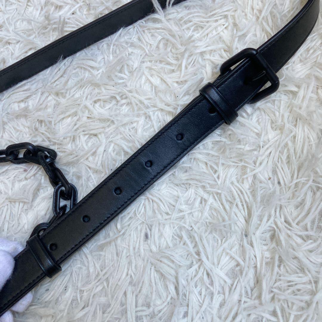 未使用級 COACH ミラ チェーンショルダー 黒 ブラック