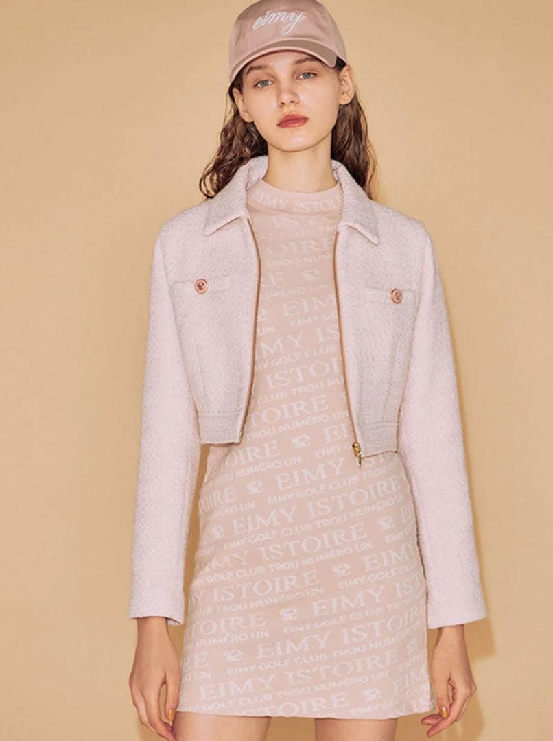 Eimy Golf Eimy Istoireミルキーツイードジャケット