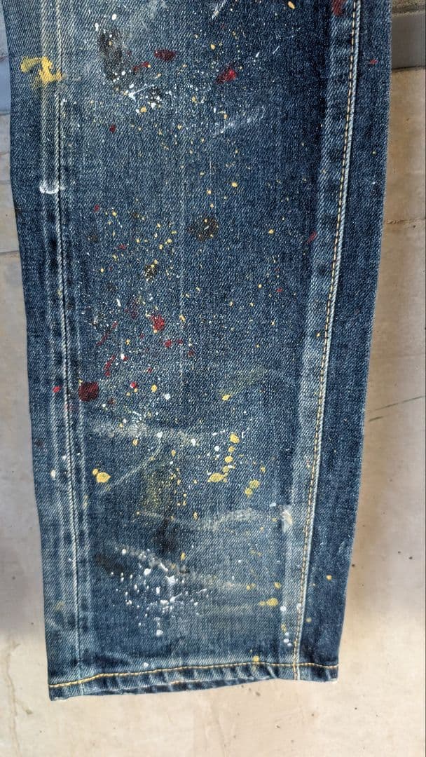 32インチ OVERDESIGN ダメージ スキニー デニム オーバーデザイン