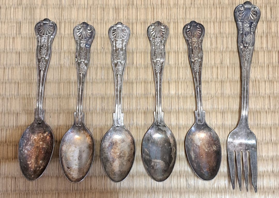 USN 将校用 ヴィンテージ スプーン フォーク セット 第二次世界大戦