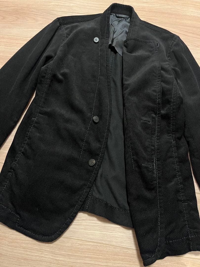 イッセイミヤケ デザイン ジャケット 黒 ブラック 日本製 古着 サイズ2